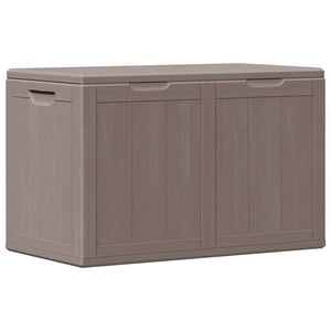 Garten-Aufbewahrungsbox 180 L Braun PP-Holzoptik