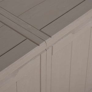 Garten-Aufbewahrungsbox 180 L Braun PP-Holzoptik