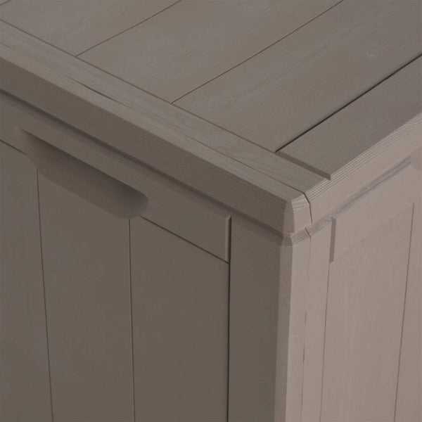 Garten-Aufbewahrungsbox 180 L Braun PP-Holzoptik