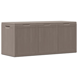 Garten-Aufbewahrungsbox 270 L Braun PP-Holzoptik