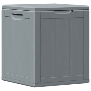 Garten-Aufbewahrungsbox 90 L Grau PP-Holzoptik