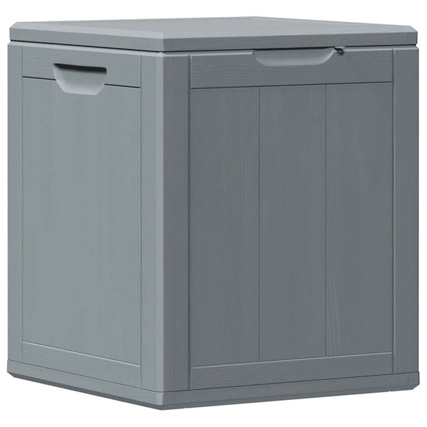Garten-Aufbewahrungsbox 90 L Grau PP-Holzoptik