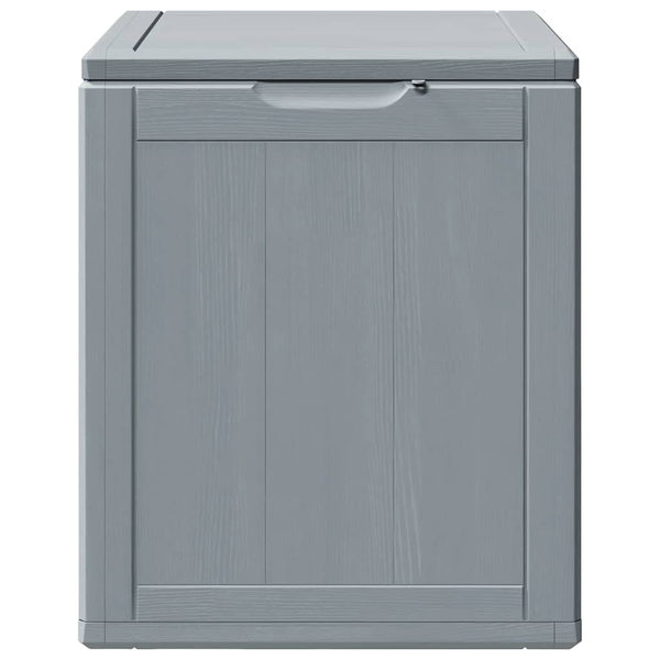 Garten-Aufbewahrungsbox 90 L Grau PP-Holzoptik