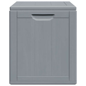 Garten-Aufbewahrungsbox 90 L Grau PP-Holzoptik