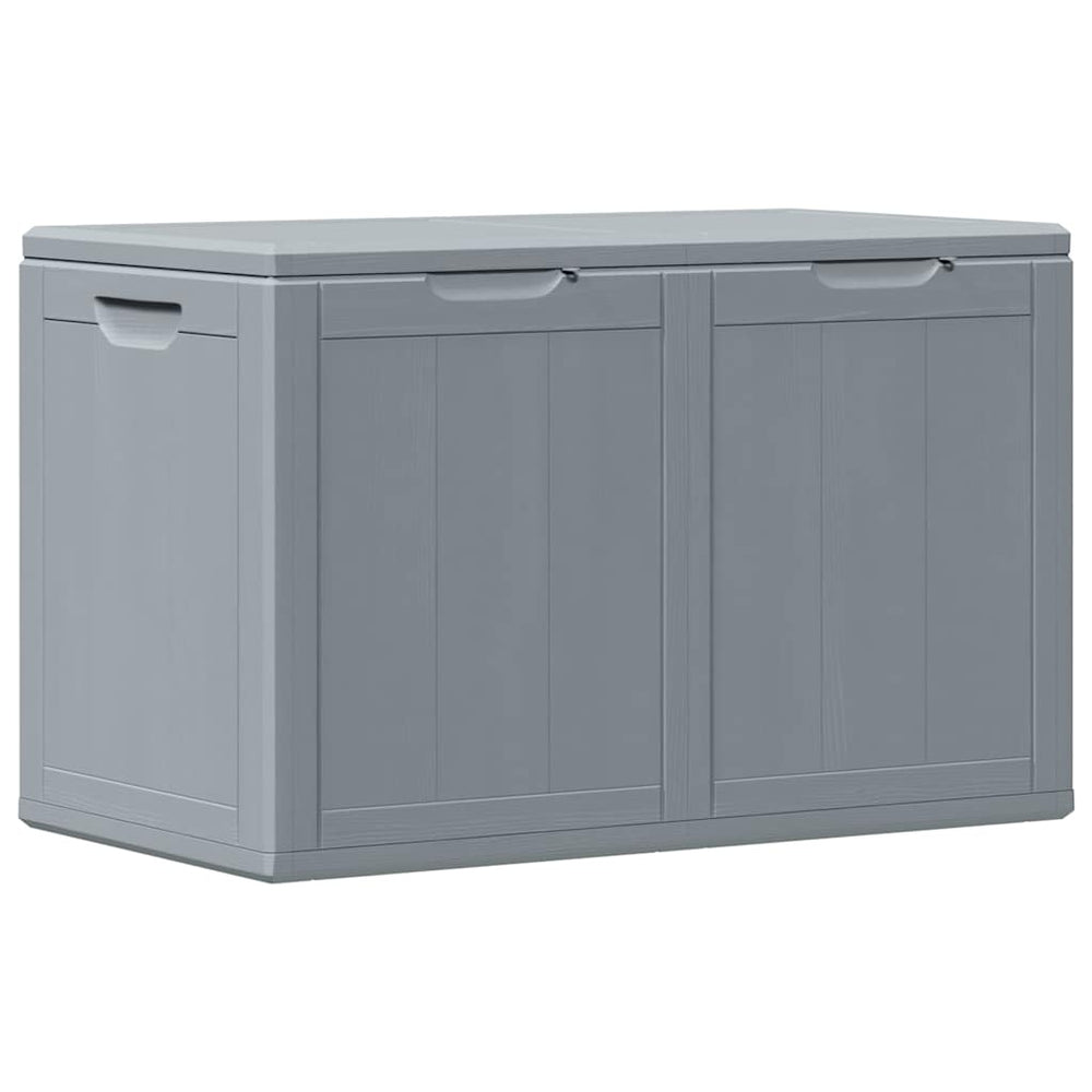 Garten-Aufbewahrungsbox 180 L Grau PP-Holzoptik