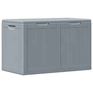 Garten-Aufbewahrungsbox 180 L Grau PP-Holzoptik