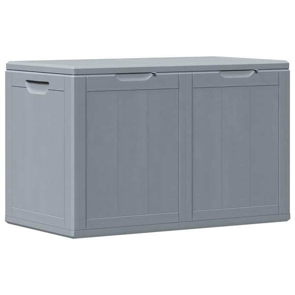 Garten-Aufbewahrungsbox 180 L Grau PP-Holzoptik