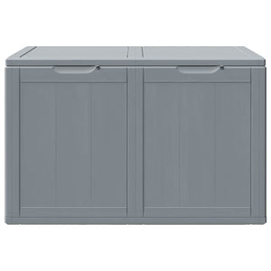 Garten-Aufbewahrungsbox 180 L Grau PP-Holzoptik