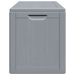 Garten-Aufbewahrungsbox 180 L Grau PP-Holzoptik