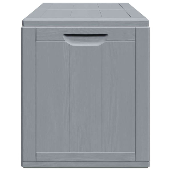 Garten-Aufbewahrungsbox 180 L Grau PP-Holzoptik