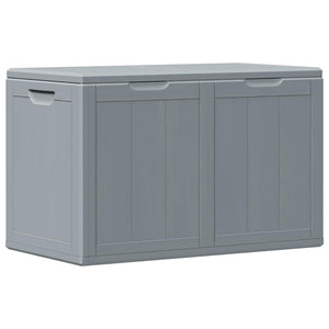 Garten-Aufbewahrungsbox 180 L Grau PP-Holzoptik