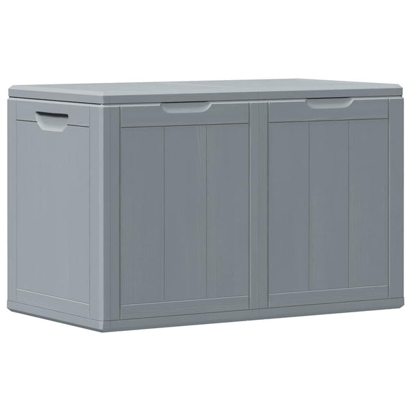 Garten-Aufbewahrungsbox 180 L Grau PP-Holzoptik