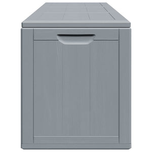 Garten-Aufbewahrungsbox 270 L Grau PP-Holzoptik