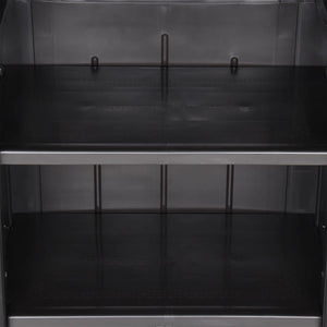 Gartenschrank Schwarz 65x45x172 cm PP Rattan