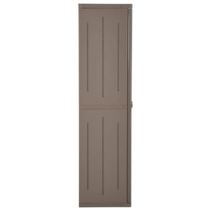 Gartenschrank Braun 65x45x172 cm PP Holz-Optik