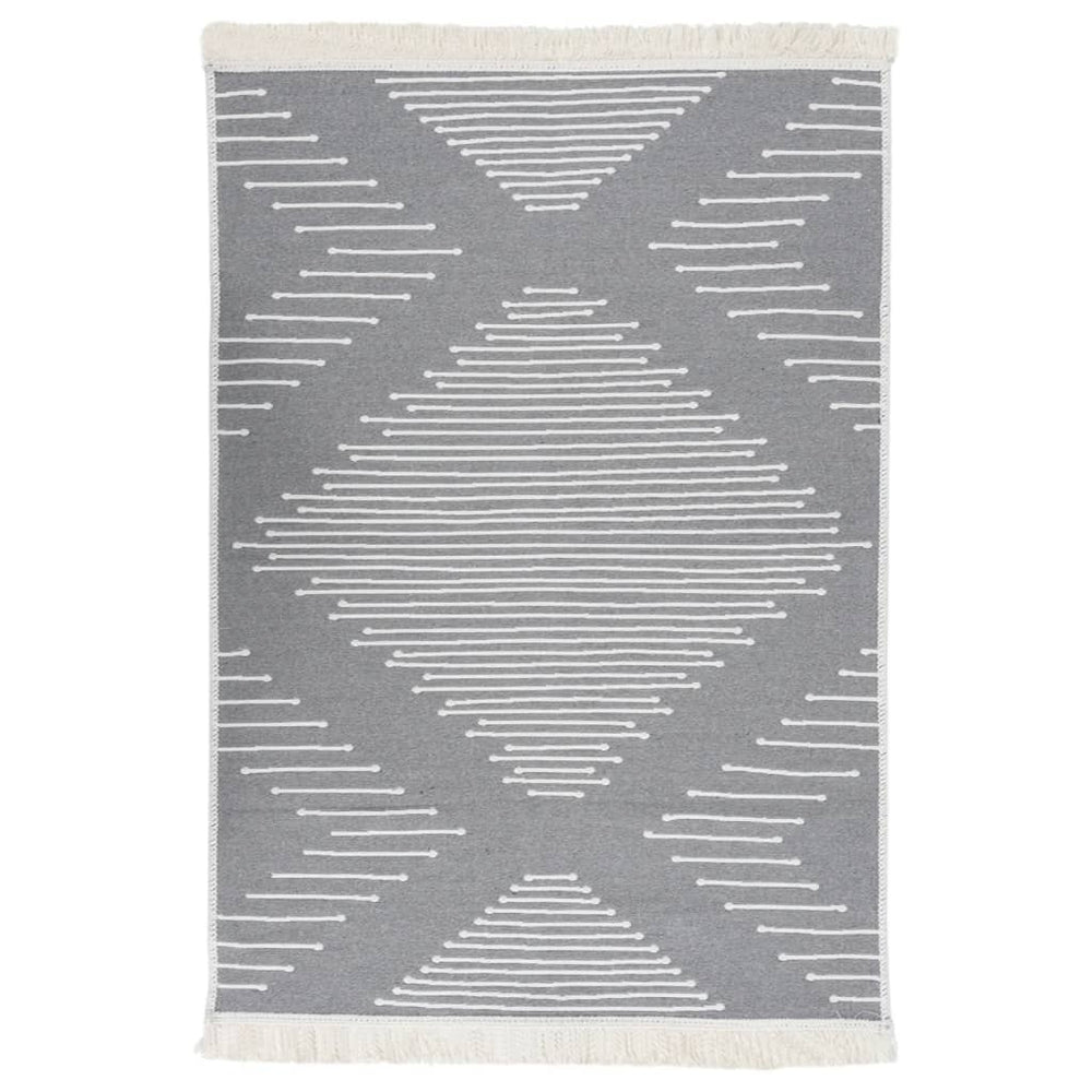 Dunkelgrauer Teppich 160x230 cm