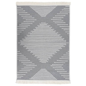 Dunkelgrauer Teppich 160x230 cm