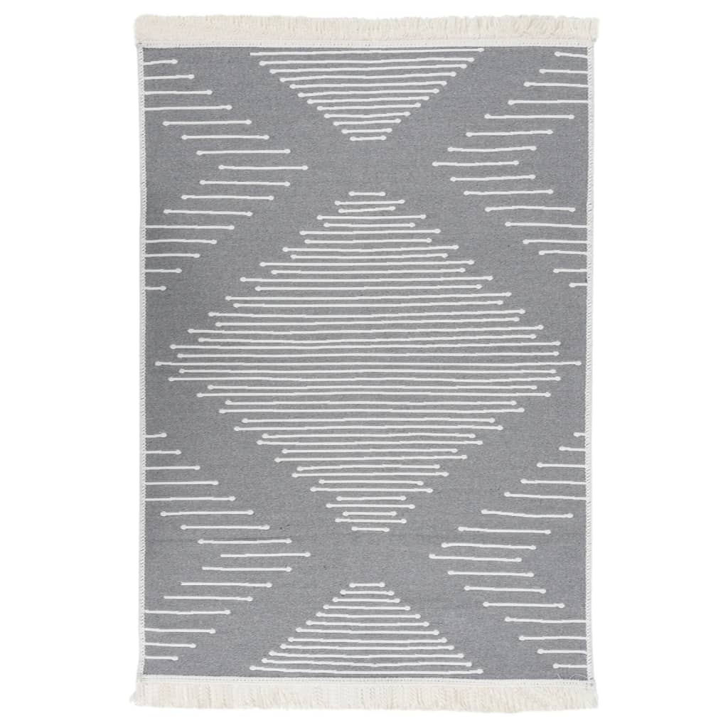 Dunkelgrauer Teppich 160x230 cm