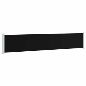 Seitenmarkise Ausziehbar 117x600 cm Schwarz