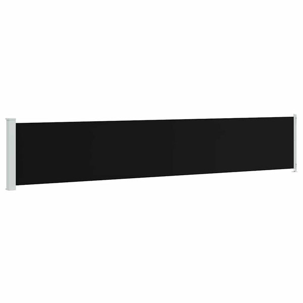 Seitenmarkise Ausziehbar 117x600 cm Schwarz
