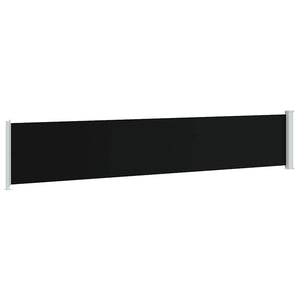 Seitenmarkise Ausziehbar 117x600 cm Schwarz