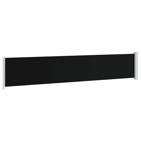 Seitenmarkise Ausziehbar 117x600 cm Schwarz