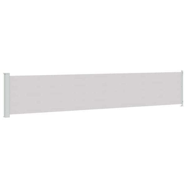 Seitenmarkise Ausziehbar 117x600 cm Grau