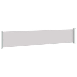 Seitenmarkise Ausziehbar 117x600 cm Grau