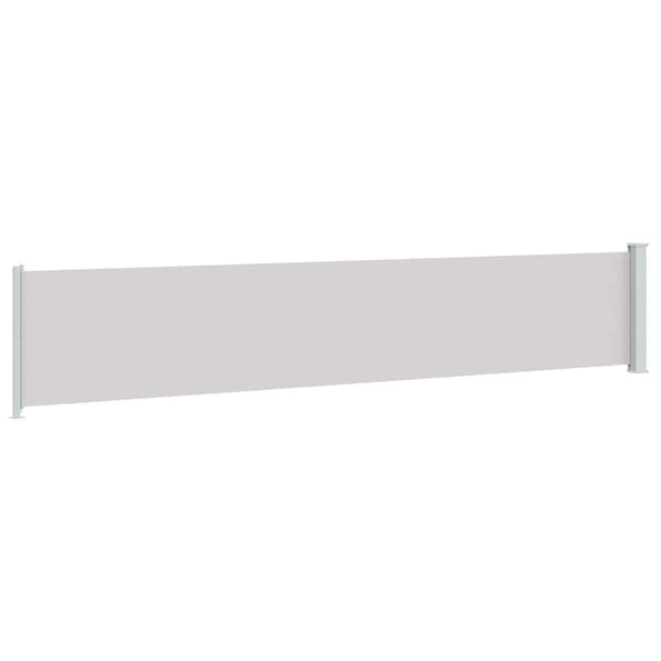 Seitenmarkise Ausziehbar 117x600 cm Grau