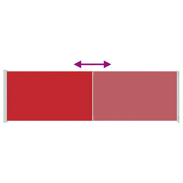 Seitenmarkise Ausziehbar 180x600 cm Rot