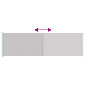 Seitenmarkise Ausziehbar 180x600 cm Grau