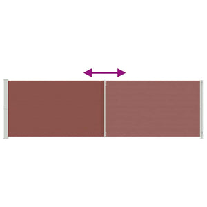 Seitenmarkise Ausziehbar 180x600 cm Braun