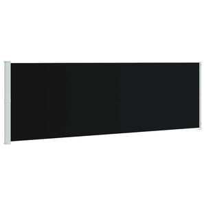 Seitenmarkise Ausziehbar 200x600 cm Schwarz