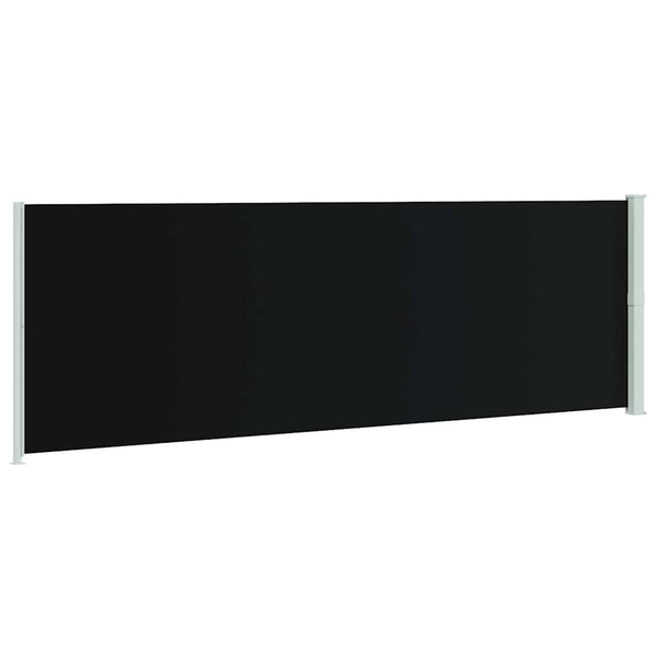 Seitenmarkise Ausziehbar 200x600 cm Schwarz