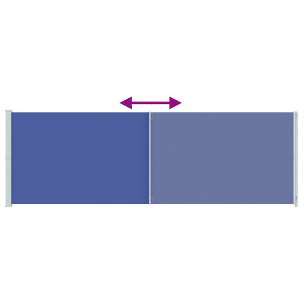 Seitenmarkise Ausziehbar 200x600 cm Blau