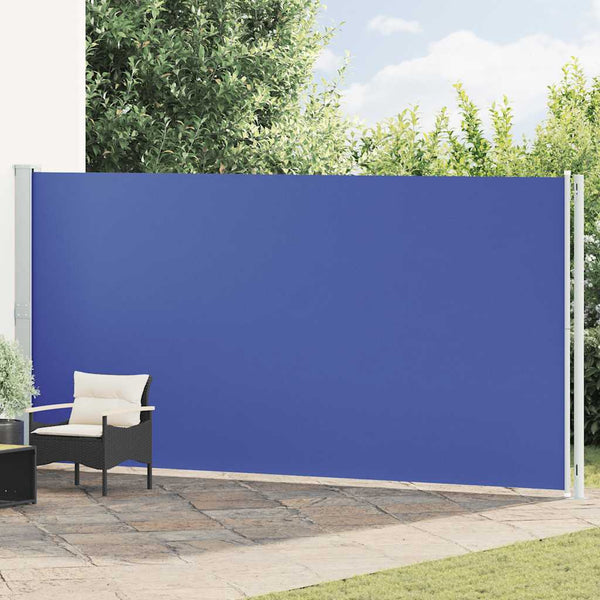 Seitenmarkise Ausziehbar 200x600 cm Blau