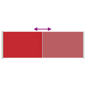 Seitenmarkise Ausziehbar 200x600 cm Rot