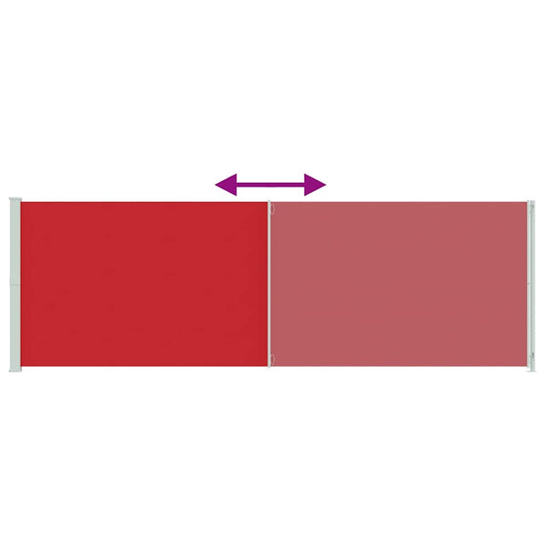 Seitenmarkise Ausziehbar 200x600 cm Rot