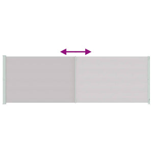 Seitenmarkise Ausziehbar 200x600 cm Grau