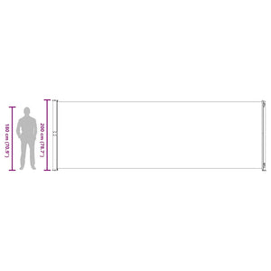 Seitenmarkise Ausziehbar 200x600 cm Braun