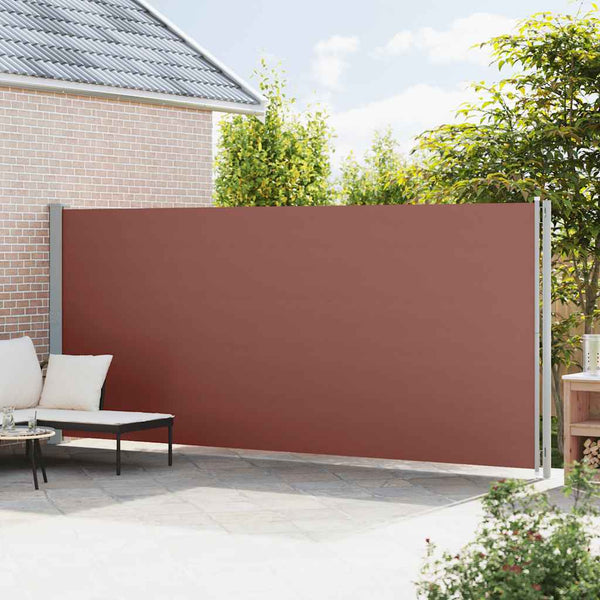 Seitenmarkise Ausziehbar 200x600 cm Braun