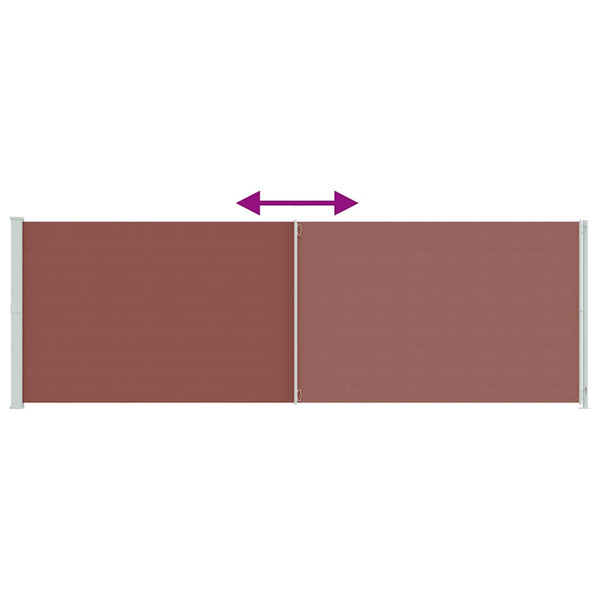 Seitenmarkise Ausziehbar 200x600 cm Braun