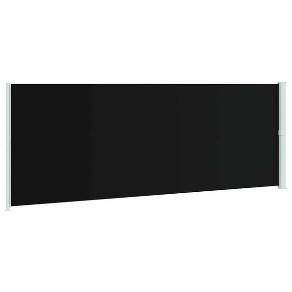 Seitenmarkise Ausziehbar 220x600 cm Schwarz