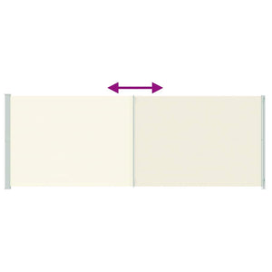 Seitenmarkise Ausziehbar 220x600 cm Creme