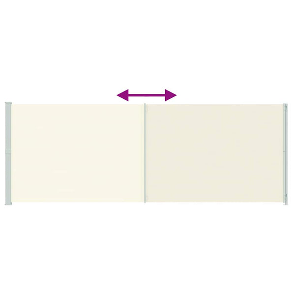 Seitenmarkise Ausziehbar 220x600 cm Creme