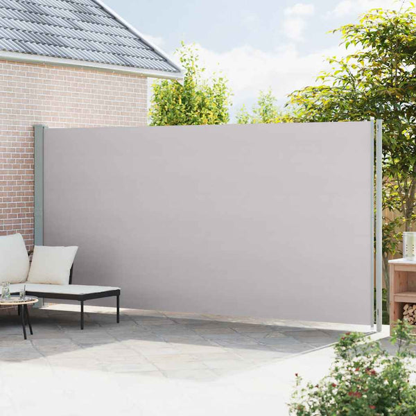 Seitenmarkise Ausziehbar 220x600 cm Grau