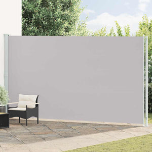 Seitenmarkise Ausziehbar 220x600 cm Grau