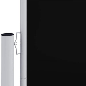 Seitenmarkise Ausziehbar Schwarz 200x600 cm