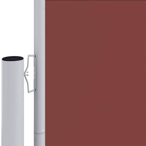 Seitenmarkise Ausziehbar Braun 220x600 cm