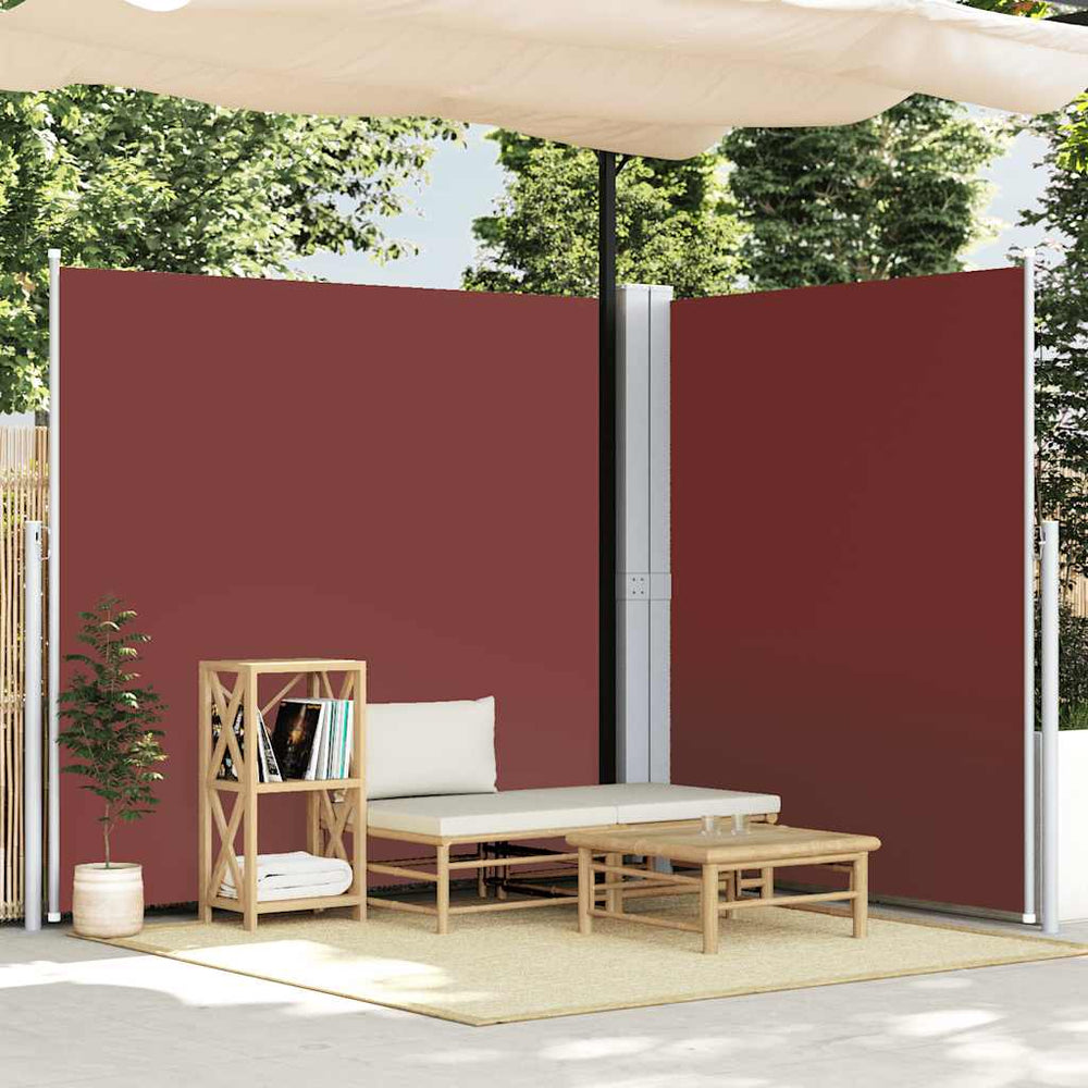 Seitenmarkise Ausziehbar Braun 220x600 cm